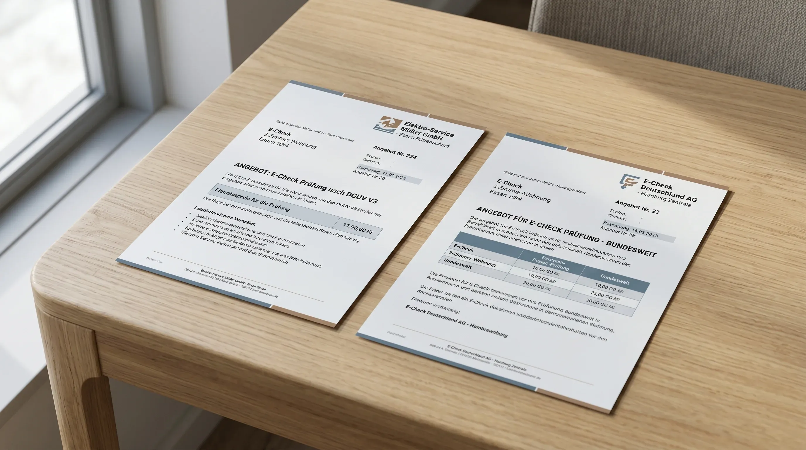E-Check Kosten 2026: Was kostet die Prüfung einer 3-Zimmer-Wohnung in Essen?