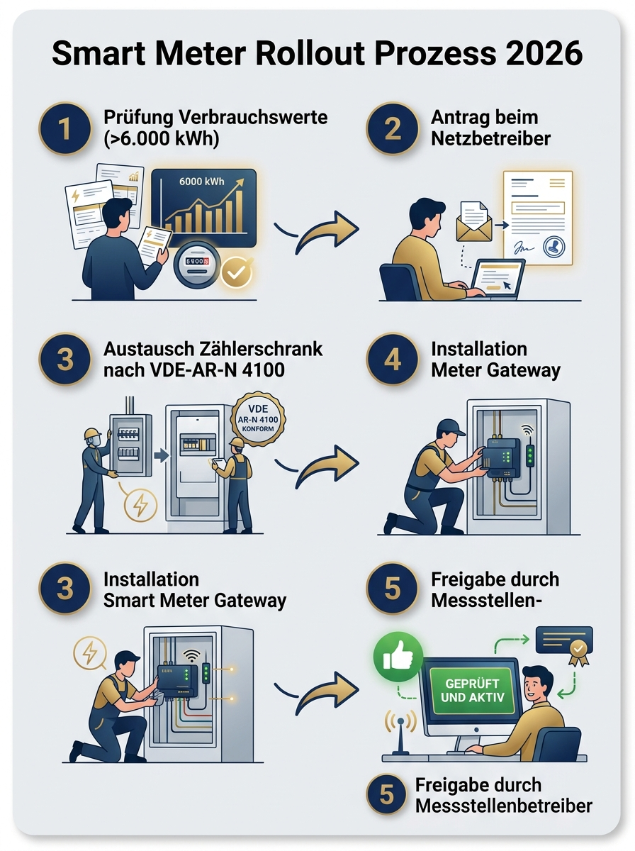 Smart Meter Rollout Prozess 2026